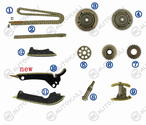Zestaw łańcucha czasowego dla BENZ E-CLASS 2.0L OM654 DIESE 10-17 A0019930576 102L
