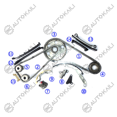 Zestaw łańcucha zegarkowego dla NISSAN YD25DDTI CABSTAR/NAVARA/PICKUP /PRESAGE/SEWENA DOHC 16V 2.5L 2002.3-2008.9 PICK UP (D22) 2.5 Di 2488CC YD25DDTI 2002.3 POWER PICKUP ((BHP) 138 (KW) 98