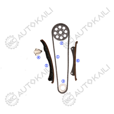 Zestaw łańcucha czasowego dla OPEL/VAUXHALL AGILA Z 13 DT / Z 13 DTJ 1248CC 03.8- ASTRA H / Mk V Z 13 DTH 1248CC 04.1-09.5 ASTRAVAN Mk V (H) 1.3 CDTi Z 13 DTH 05.8- COMBO Mk II (C) (F25) 1.3 CDTI 16V Z 13