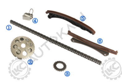 Zestaw łańcucha czasowego dla Opel VAUXHALL CORSA E 15-ON 1.3 B13DTC