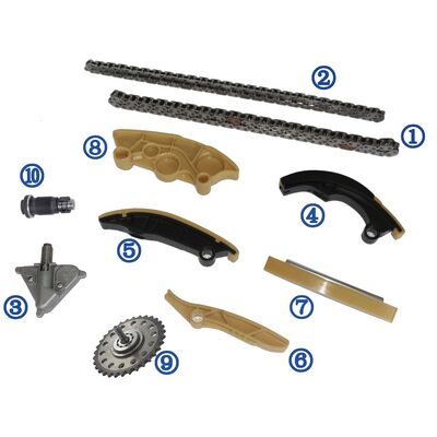 Plastikowy zestaw łańcucha rozrządu PA66 / PA46 do Ranger Rover Evoque Benzyna PT204 2.0T 17-18