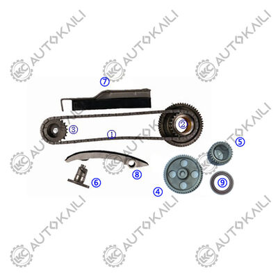 Plastikowy zestaw łańcucha czasowego PA66 / PA46 dla L200 4WD Diesel 4M40T 2.8L 03-06