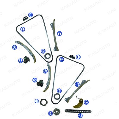 Plastikowy zestaw łańcucha czasowniczego PA66 / PA46 dla Genesis G6DJ 3.8L 15-17