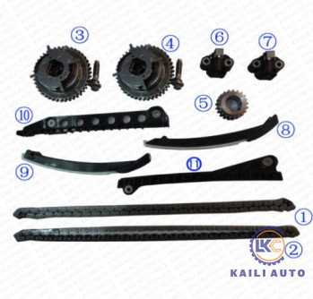 8 * 122L XL1Z6L266AA Zestaw łańcucha rozrządu VVT do FORD F350 F250 F150 Expedition F6TZ6268AA