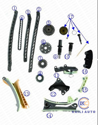 Zestaw łańcucha rozrządu do FORD 4.0 -E K, N Explorer Mustang Ranger YU2Z6268BA 8*78L XU3Z6K254BA