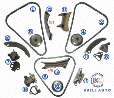 Zestaw łańcucha rozrządu GM CHEVROLET Camaro 12633452 LY7 LFX LLT 114L 12609259