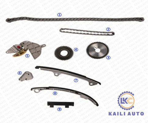 Zestaw łańcucha rozrządu dla NISSAN ALTIMA X-TRAIL PRIMERA (P12) X-TRAIL (T30) 1998CC Silnik QR20DE 13028-6N201 9*164L
