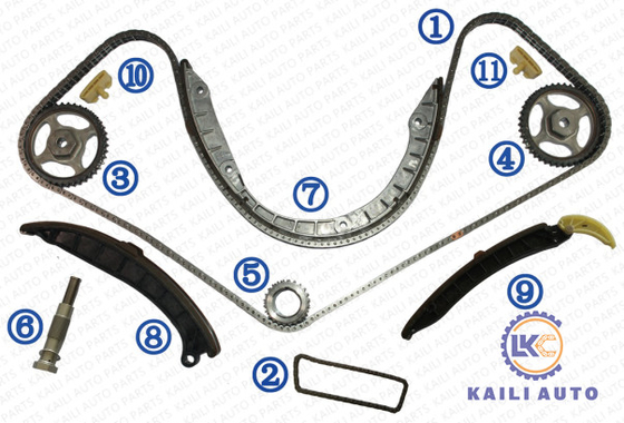Zestaw łańcucha rozrządu dla PORSCHE Panamera Hatchback Cayenne 955 94810516910 2*266L 94810518011