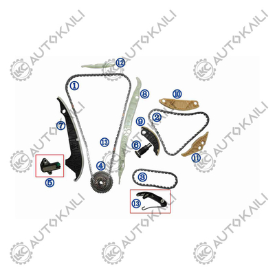 Zestaw łańcucha czasowego dla AUDI/VW EA888 ((3 i pół) AUDI A4 (8K2 B8) 1.8/2.0 A5 (8T3) 1.8/2.0 TFSI 15- 06K109158AD 8*170