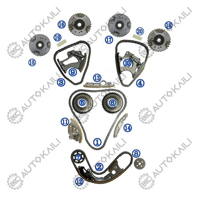Zestaw łańcucha czasowego dla AUDI A7 4GA CNYA 150KW 2.8L 10-14 A6L 4X8/C7 CNYB 162KW 2.8L 12-16 06E109465BC 108L