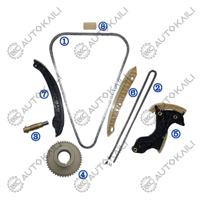 Zestaw łańcuchów czasowniczych dla Mercedes-Benz M271 Klasy C W203 M271.940 1.8L 02-07 Klasa E W211 M271.941/956 1.8L 02-08 A0009932176 142L