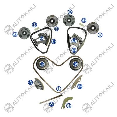 Zestaw łańcucha czasowania dla AUDI Q7 45/55 TFSI CREC 30TFSI 16-19 AUDI A6 Quattro CTDB 3.0TFSI 17-18 AUDI A7 Quattro CREC 3.0TFSI 16- AUDI A8L Quattro CREG CTDA 3.0TFSI 15- AUDI S5 CTDA 3.0TFSI 16-