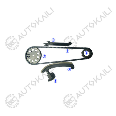 Zestaw łańcucha czasowego dla SMART CITY-COUPE (MC01) 599CC M 160 E6AL B05 2001.1-2004.1 CITY-COUPE (MC01) (S1CLB1) 599CC M 160 E6AL B04 1998.7-2004.1 CITY-COUPE (MC01) 0.6 (S1CLA1) 599CC M 160 E6AL B03