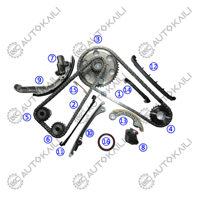 Zestaw łańcucha czasowego dla NISSAN YD25DDTI Single NAVARA Pickup D40 2.5 dCi 2488CC YD25DDTI 05.7-10.12 PATHFINDER III (R51) 2.5 dCi 2488CC YD25DDTi 05.1-08.9 PATHFINDER III (R51) 2.5 dCi 2488CC YD25