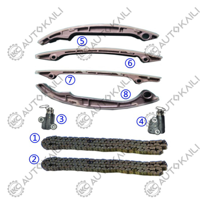 Zestaw łańcucha czasowego dla NISSAN Titan VK56DE V8 5.6L 5552cc 04-10 Armada VK56DE V8 5.6L 5552cc 05-10 Pathfinder VK56DE V8 5.6L 5552cc 08-10