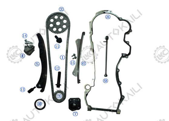 Zestaw łańcuchów z czasem żelaza dla OPEL/VAUXHALL AGILA Z 13 DT / Z 13 DTJ 1248CC 03.8- ASTRA H / Mk V Z 13 DTH 1248CC 04.1-09.5