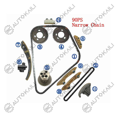 Plastikowy zestaw łańcuchów czasowniczych PA66 / PA46 dla Mondeo Mk III (B5Y) DI / TDDi / TDCi 2.0 00-03