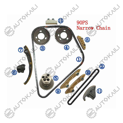 Plastikowy zestaw łańcucha czasowego PA66 / PA46 dla tranzytu 2.0 TDCi 04-06