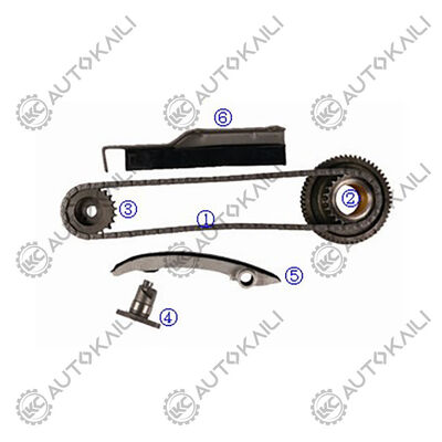 Plastikowy zestaw łańcucha czasowego PA66 / PA46 dla L200 4WD Diesel 4M40T 2.8L 03-06