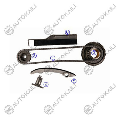 Plastikowy zestaw łańcucha czasowego PA66 / PA46 dla L200 4WD Diesel 4M40T 2.8L 03-06