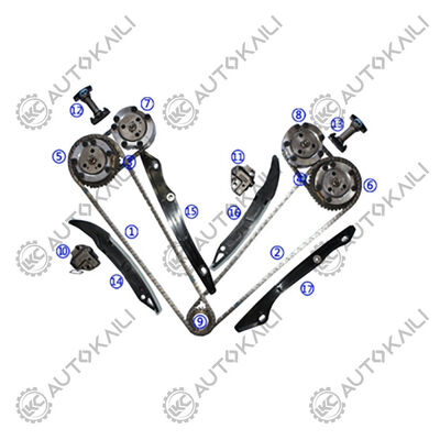 Zestaw łańcucha czasowania dla FORD 302CU. IN. V8 GAS DOHC Benzynowy Kojot 5.0L 13-15