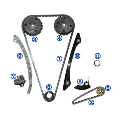 Plastikowy zestaw łańcucha czasowego PA66 / PA46 dla MAZDA 2.0L IVCT TURBO 2012-2015