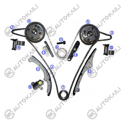 Zestaw łańcucha czasowania dla MAZDA 3.7-A,B,V DOHC V6 2007-2011