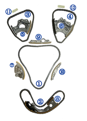 Zespół łańcucha rozrządu AUDI 3.0TFSI 06E109465BC