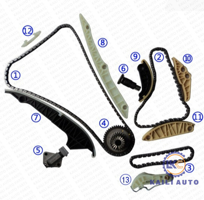 1.8T 2.0TFSI zestaw łańcucha rozrządu dla AUDI A4 A5 A6 Q5 VW Golf Skoda Octavia EA888 06K109158AD