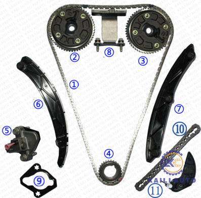 Zestaw łańcucha rozrządu dla GM/CHEVROLET/BUICK/Cadillac MALIBU SPARK VOLT Lacross VERANO 12636521 9*178 12636527