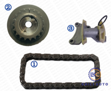 Zestaw łańcucha rozrządu dla AUDI VW TT A4 A3 2.0L 1984CC 06D109229A 42L 06F109217A