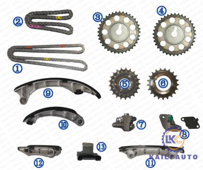 1GD 2GD 2.8T zestaw łańcucha rozrządu dla TOYOTA FORTUNER HILUX INNOVA 13507-0E010 116L 13550-0E010